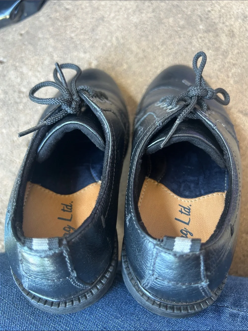 Flag Lite Kids Black Memory Foam Moccasins